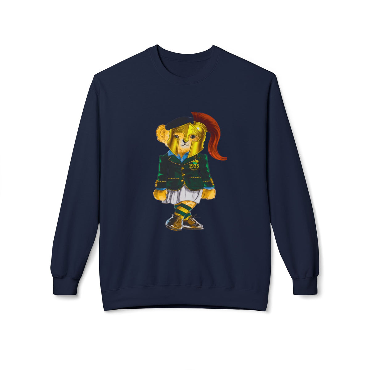Norfolk State Lady Bear in Golden Helmet Sweatshirt | HBCU Polo Bear
