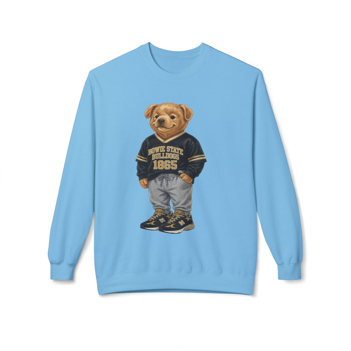 Bowie State Bulldogs Mascot Character- HBCU Polo Bear sweatshirt