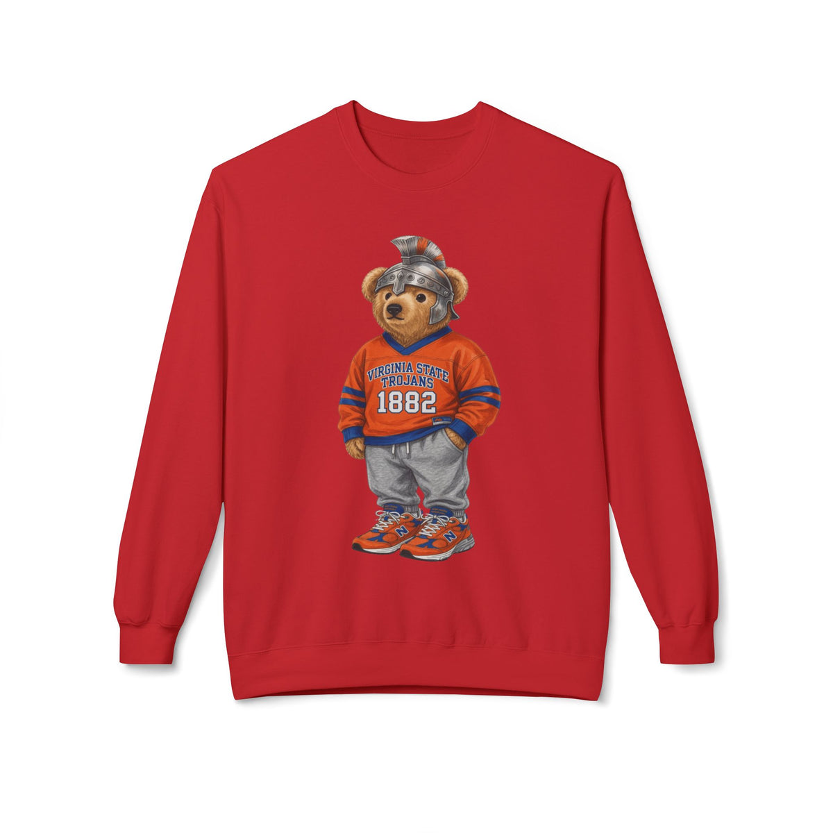 Trojan Bear Mascot- HBCU Polo Bear sweatshirt