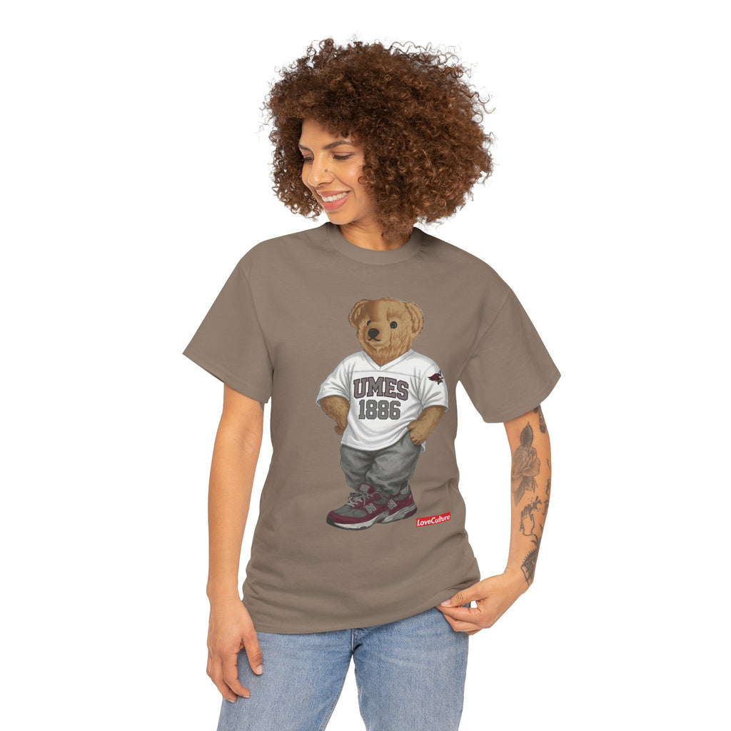 UMES Bear Mascot Tee | Teddy Bear Graphic T-Shirt, UMES 1886 Sweatshirt Style, Maryland Eastern Shore