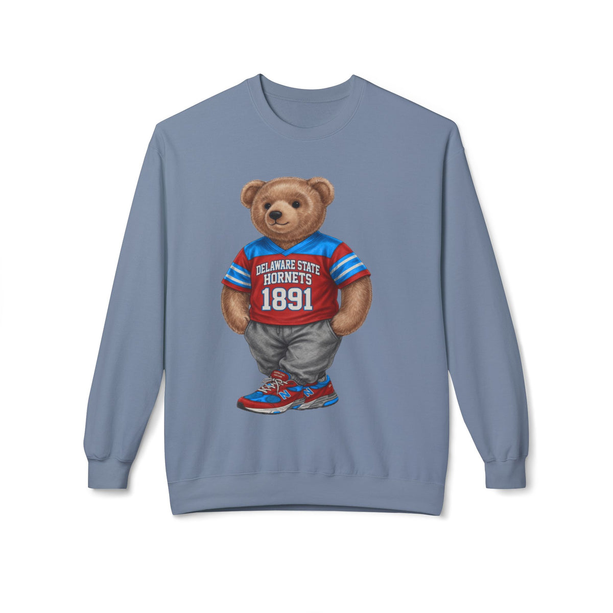 Delaware State Hornets Mascot Bear- HBCU Polo Bear sweatshirt