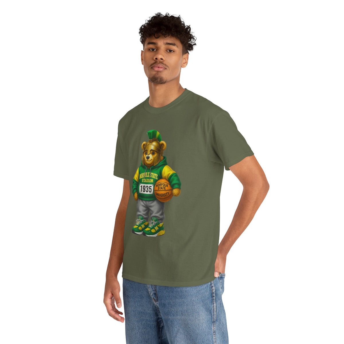 Norfolk State Spartan Bear - HBCU Tee Shirt