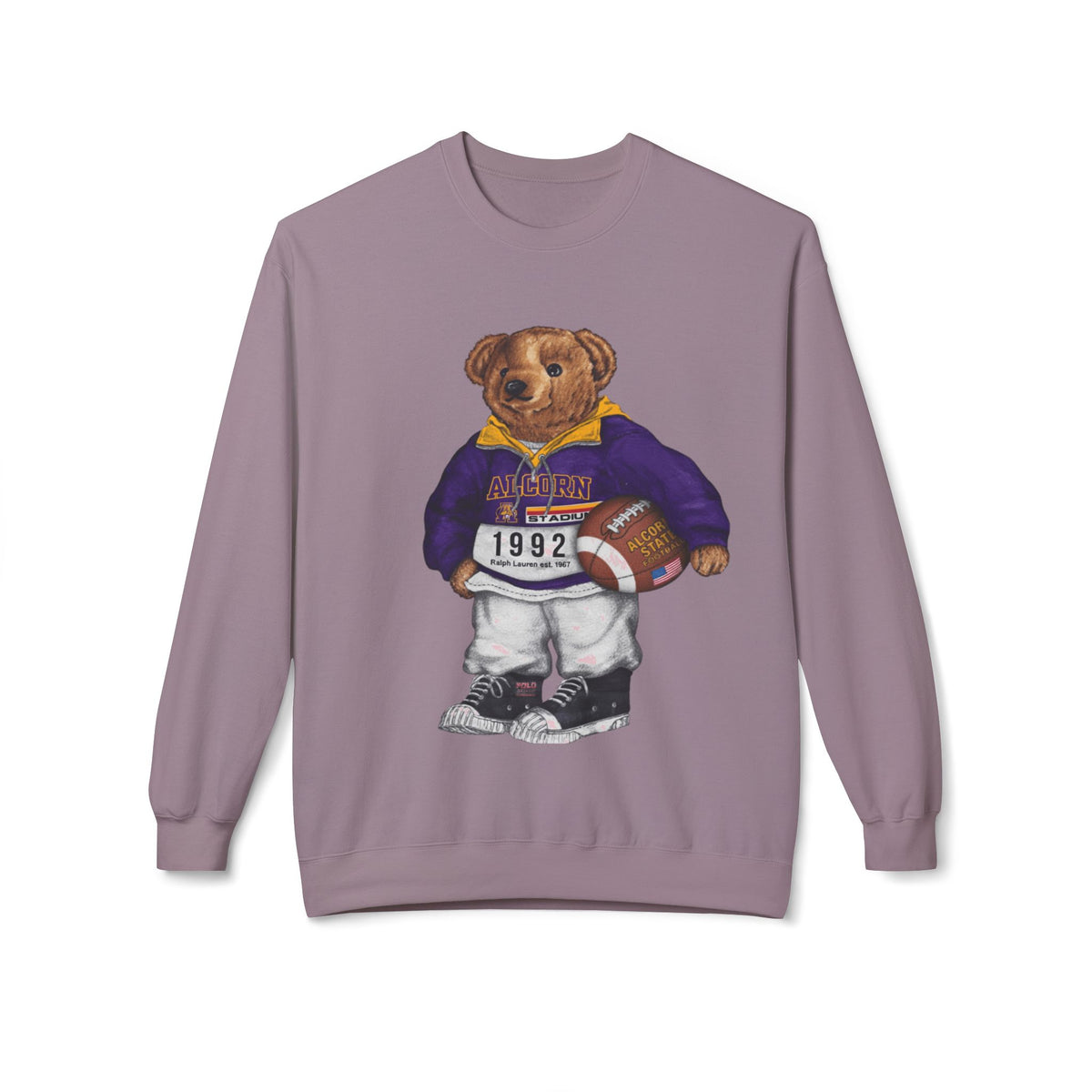 Alcorn State Bear Mascot Football Gear- HBCU Polo Bear sweatshirt