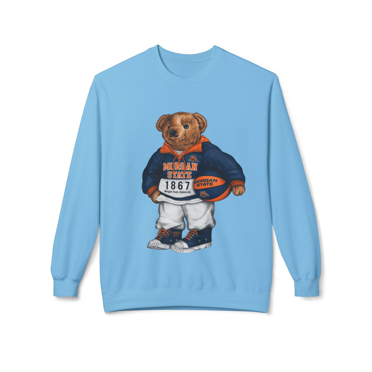 Morgan State University Mascot Bear- HBCU Polo Bear sweatshirt