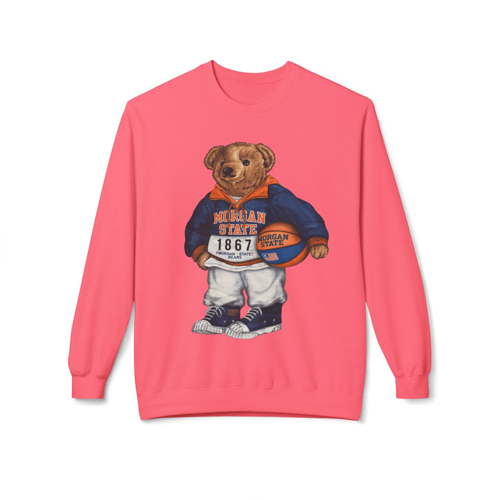 Morgan State Bear Mascot- HBCU Polo Bear sweatshirt
