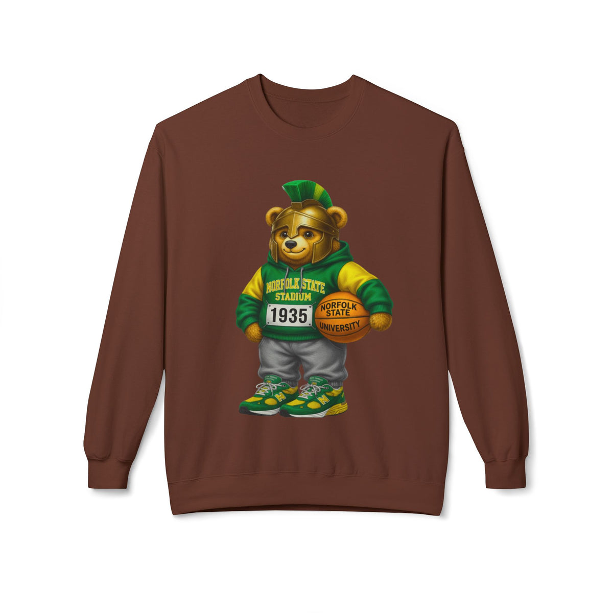 Norfolk State Trojan Bear HBCU Polo Bear sweatshirt