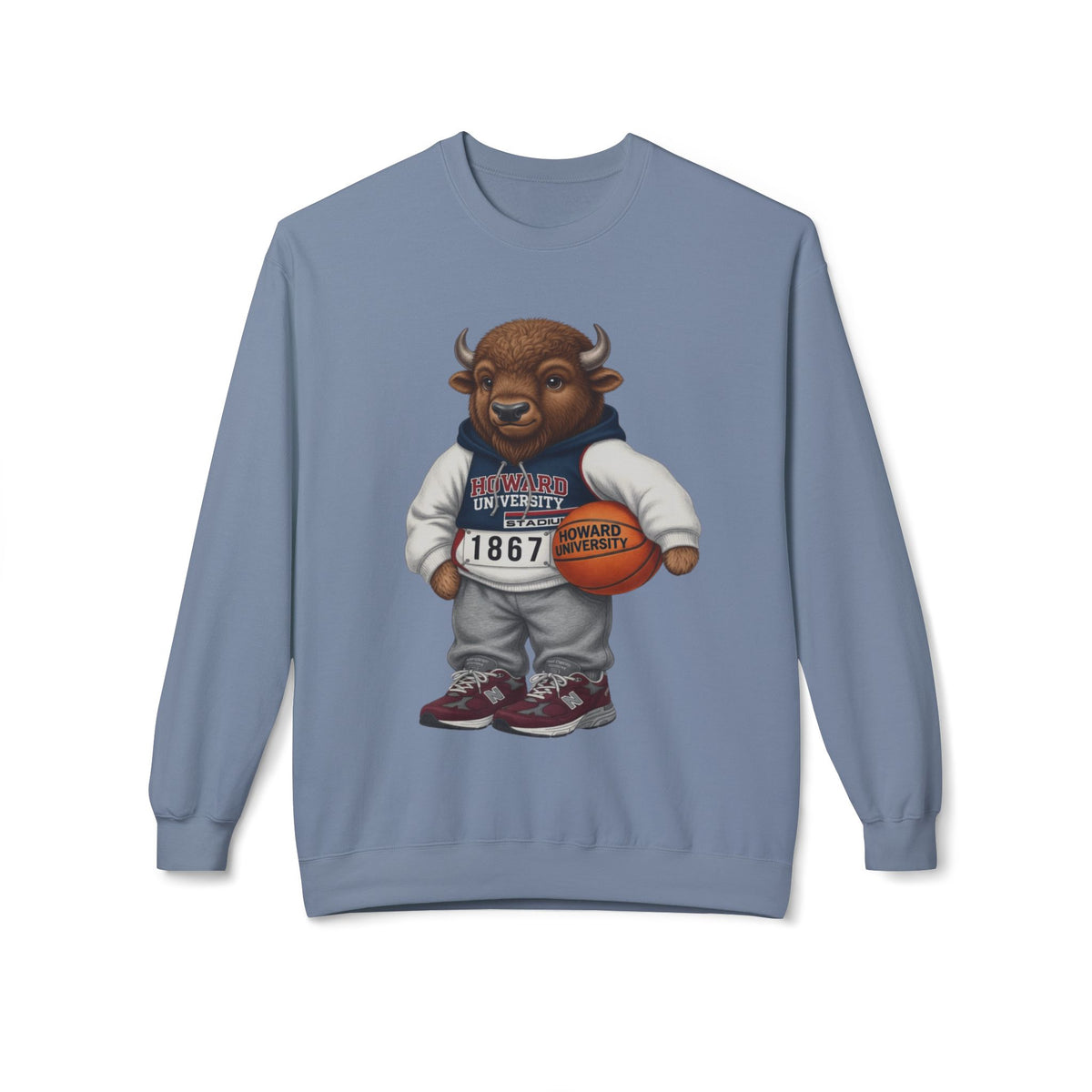 Bison Mascot- HBCU Polo Bear sweatshirt