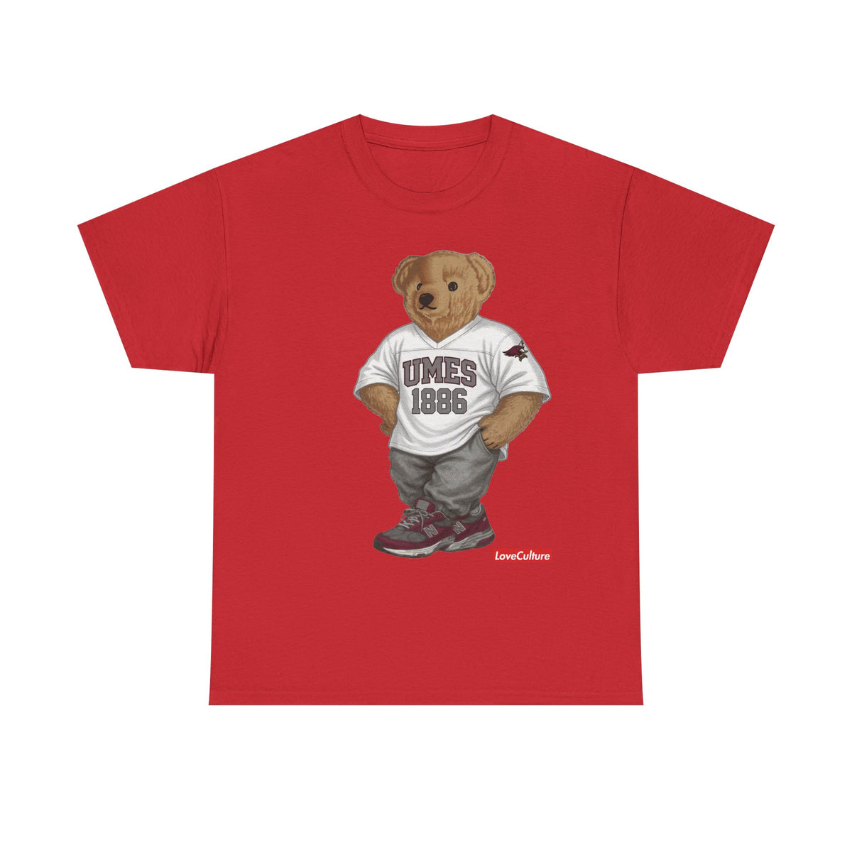 UMES Bear Mascot Tee | Teddy Bear Graphic T-Shirt, UMES 1886 Sweatshirt Style, Maryland Eastern Shore