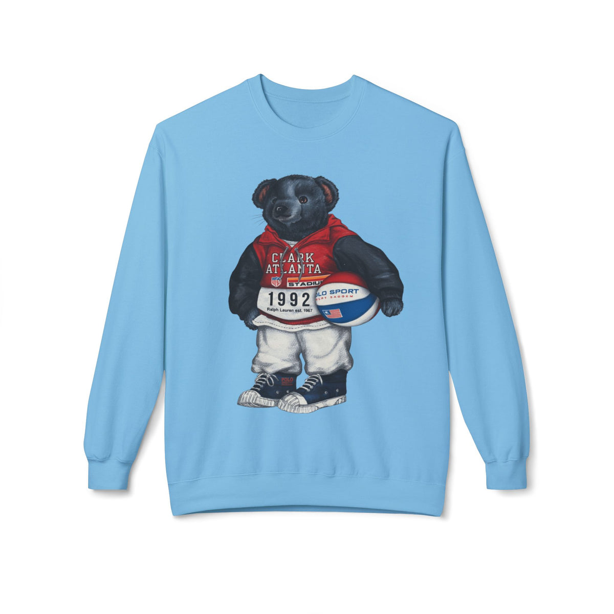 Clark Atlanta Bear Mascot- HBCU Polo Bear sweatshirt