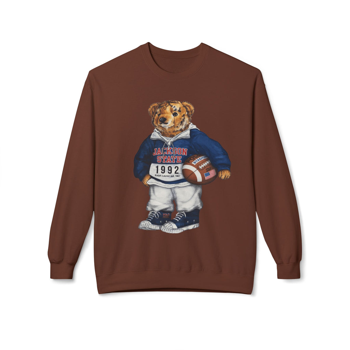Jackson State Bear Mascot- HBCU Polo Bear sweatshirt