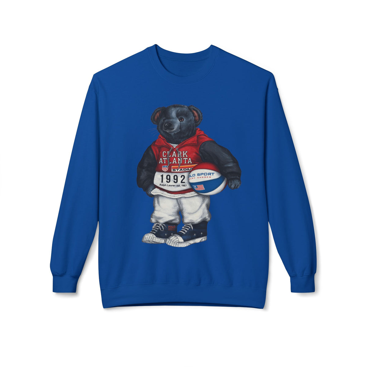 Clark Atlanta Bear Mascot- HBCU Polo Bear sweatshirt