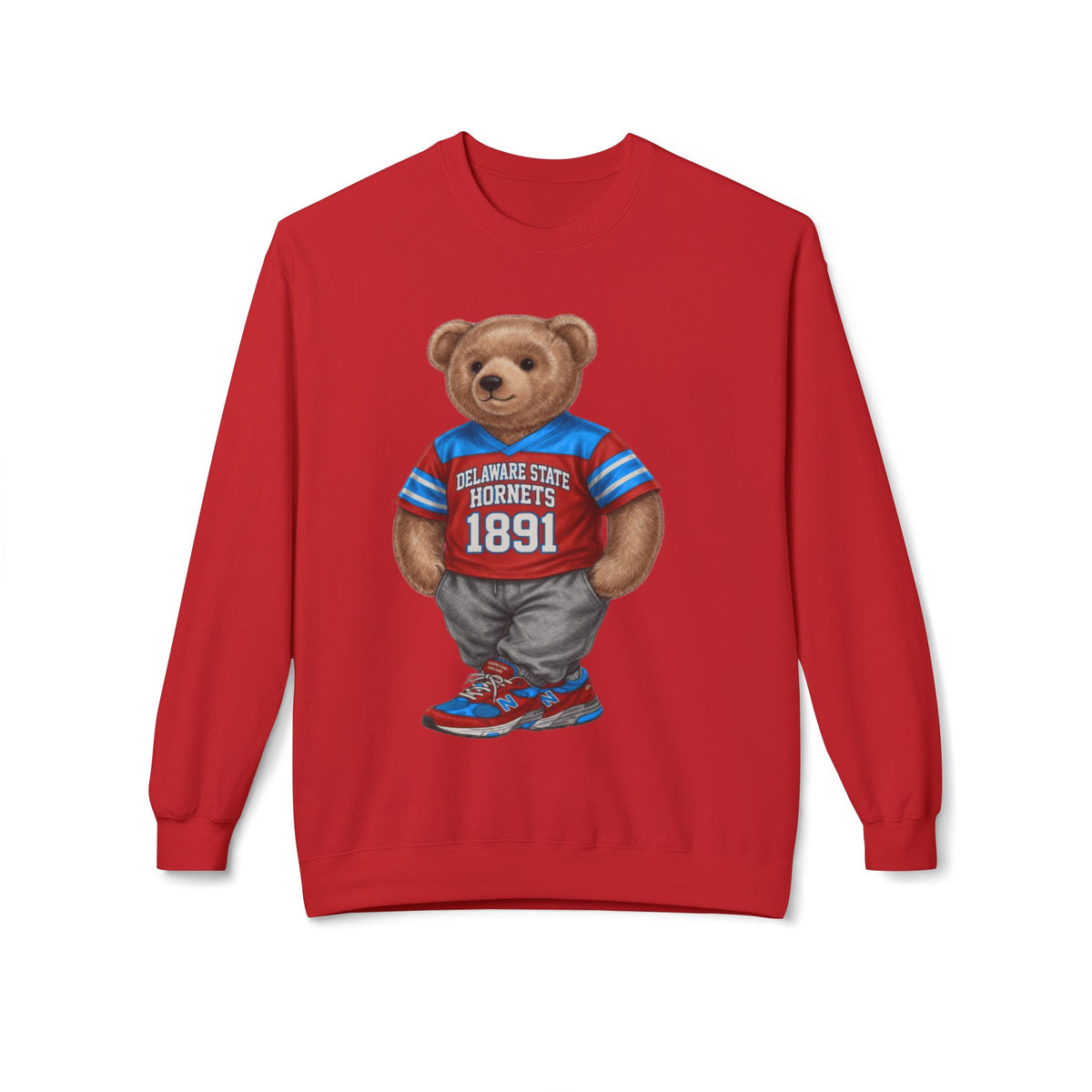 Delaware State Hornets Mascot Bear- HBCU Polo Bear sweatshirt