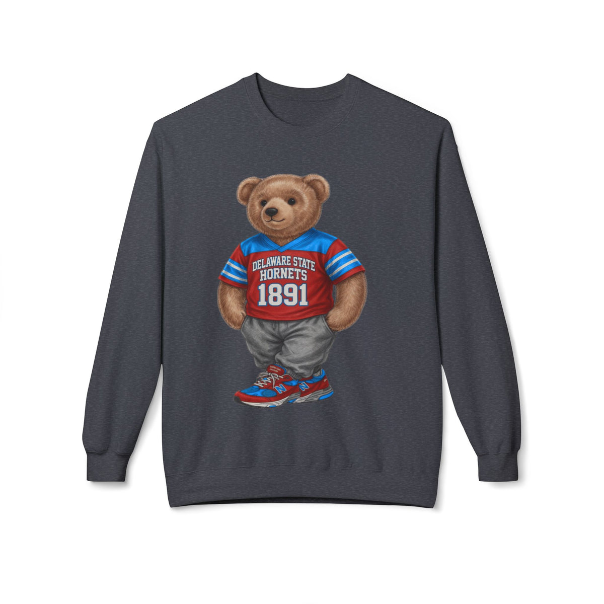 Delaware State Hornets Mascot Bear- HBCU Polo Bear sweatshirt