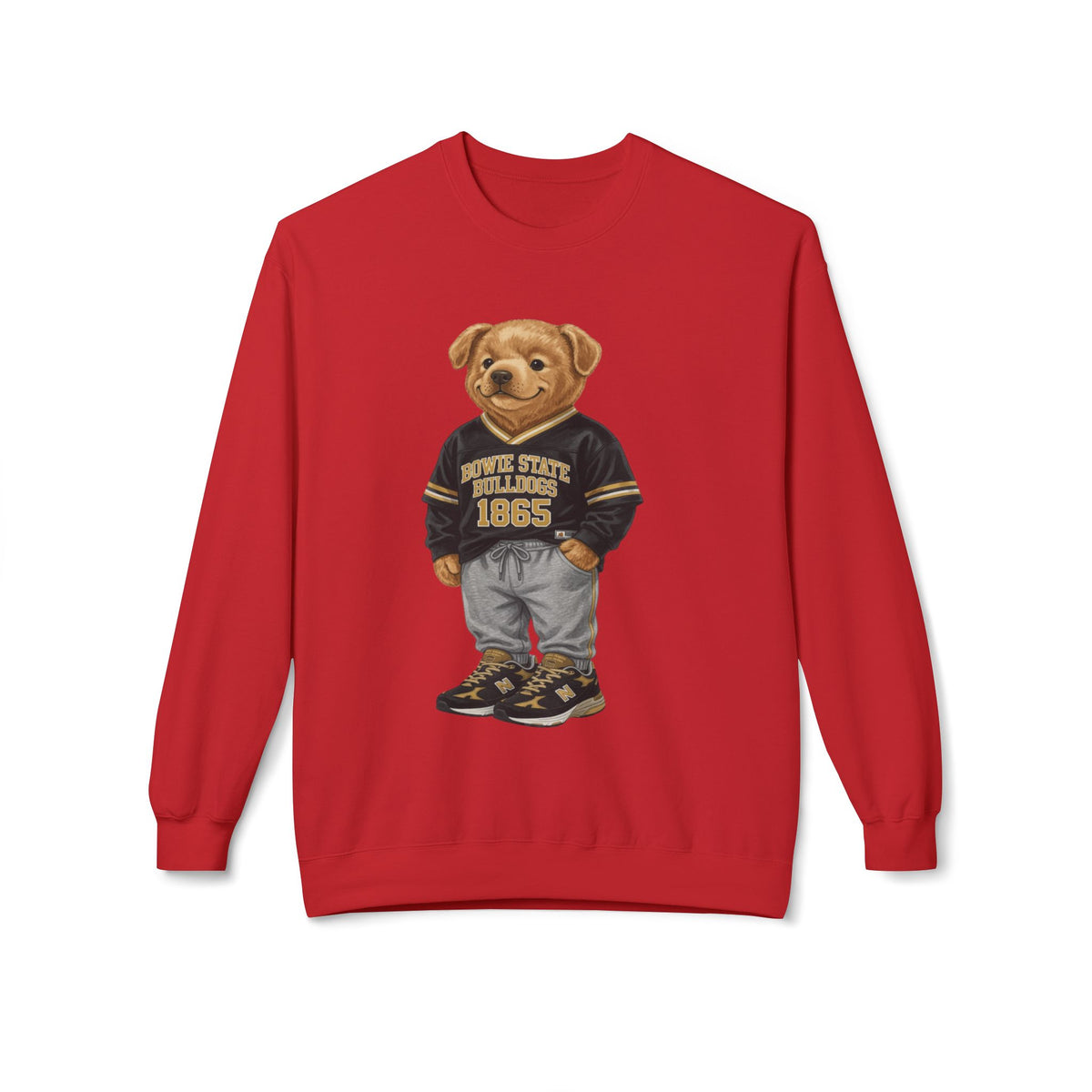 Bowie State Bulldogs Mascot Character- HBCU Polo Bear sweatshirt