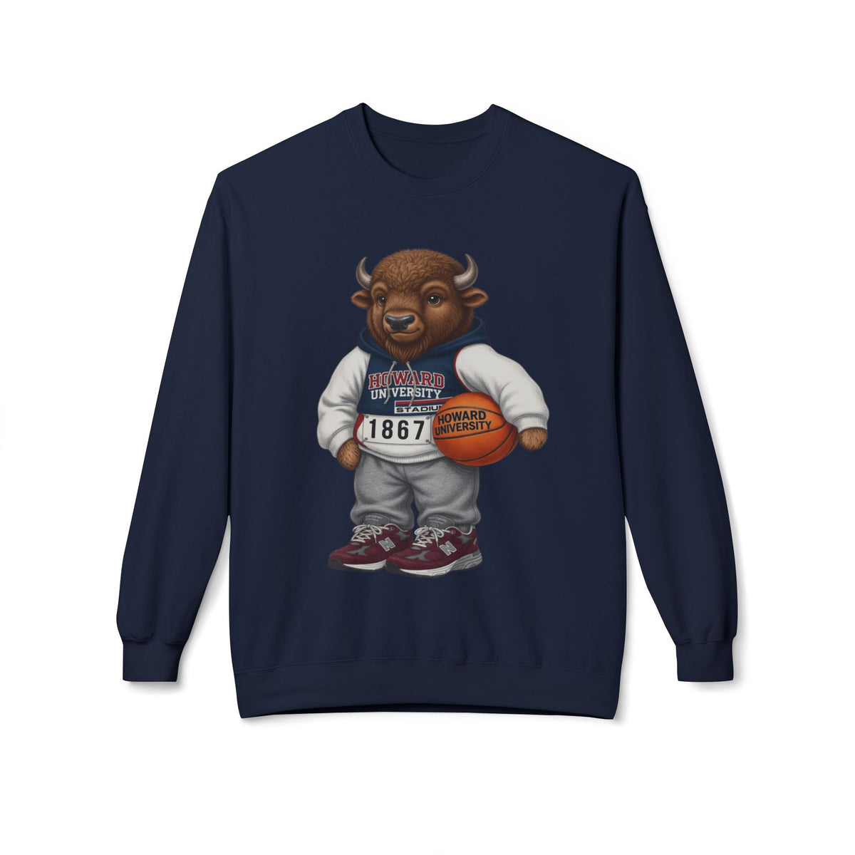 Bison Mascot- HBCU Polo Bear sweatshirt