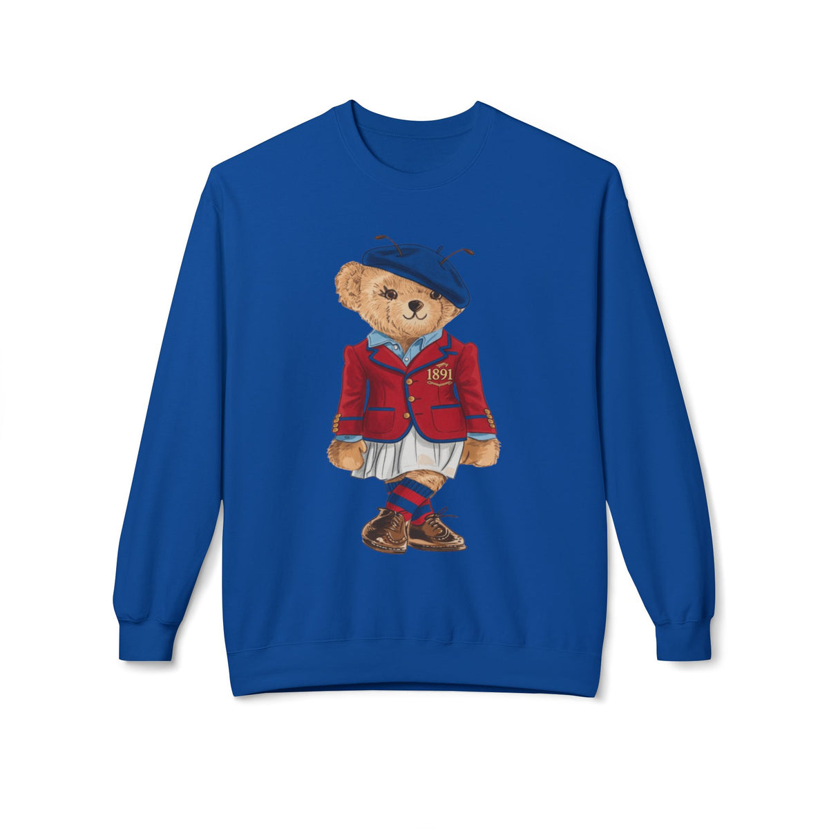 Vintage Teddy Bear in 1891 Sporting Attire- HBCU Polo Bear sweatshirt