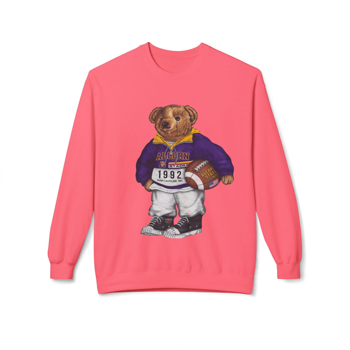 Alcorn State Bear Mascot Football Gear- HBCU Polo Bear sweatshirt