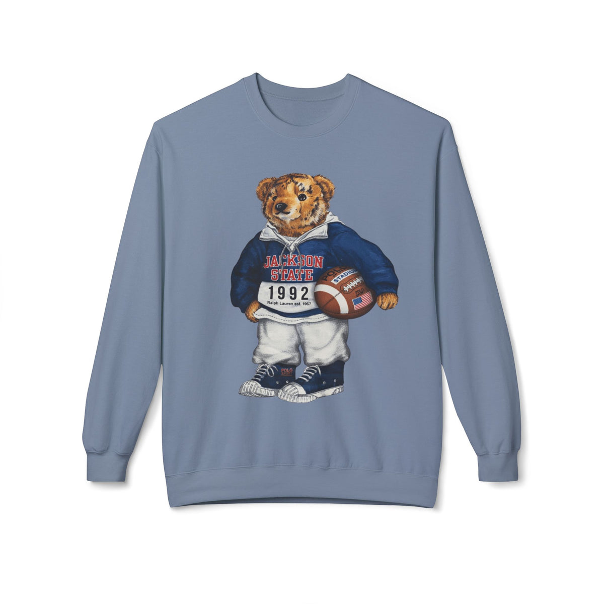 Jackson State Bear Mascot- HBCU Polo Bear sweatshirt