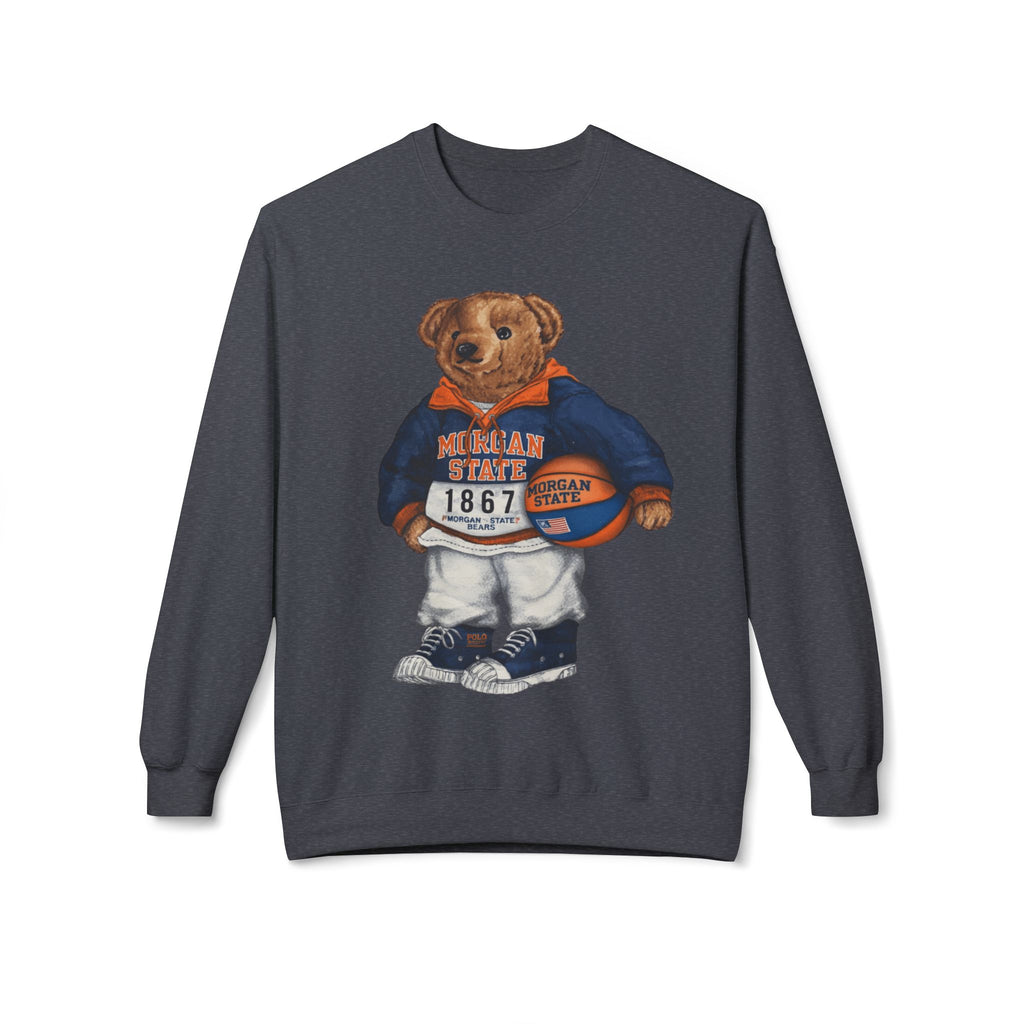 Morgan State Bear Mascot- HBCU Polo Bear sweatshirt