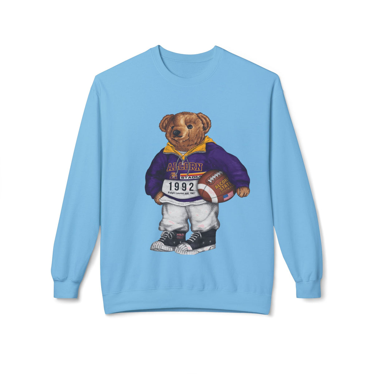 Alcorn State Bear Mascot Football Gear- HBCU Polo Bear sweatshirt
