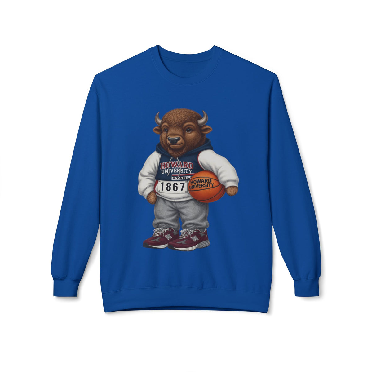 Bison Mascot- HBCU Polo Bear sweatshirt
