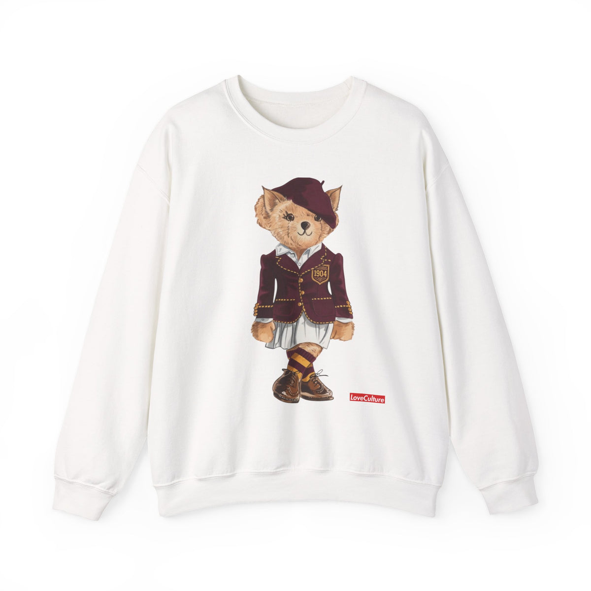 Bethune Cookman Teddy Bear Sweatshirt| Vintage Polo Club  Outfit
