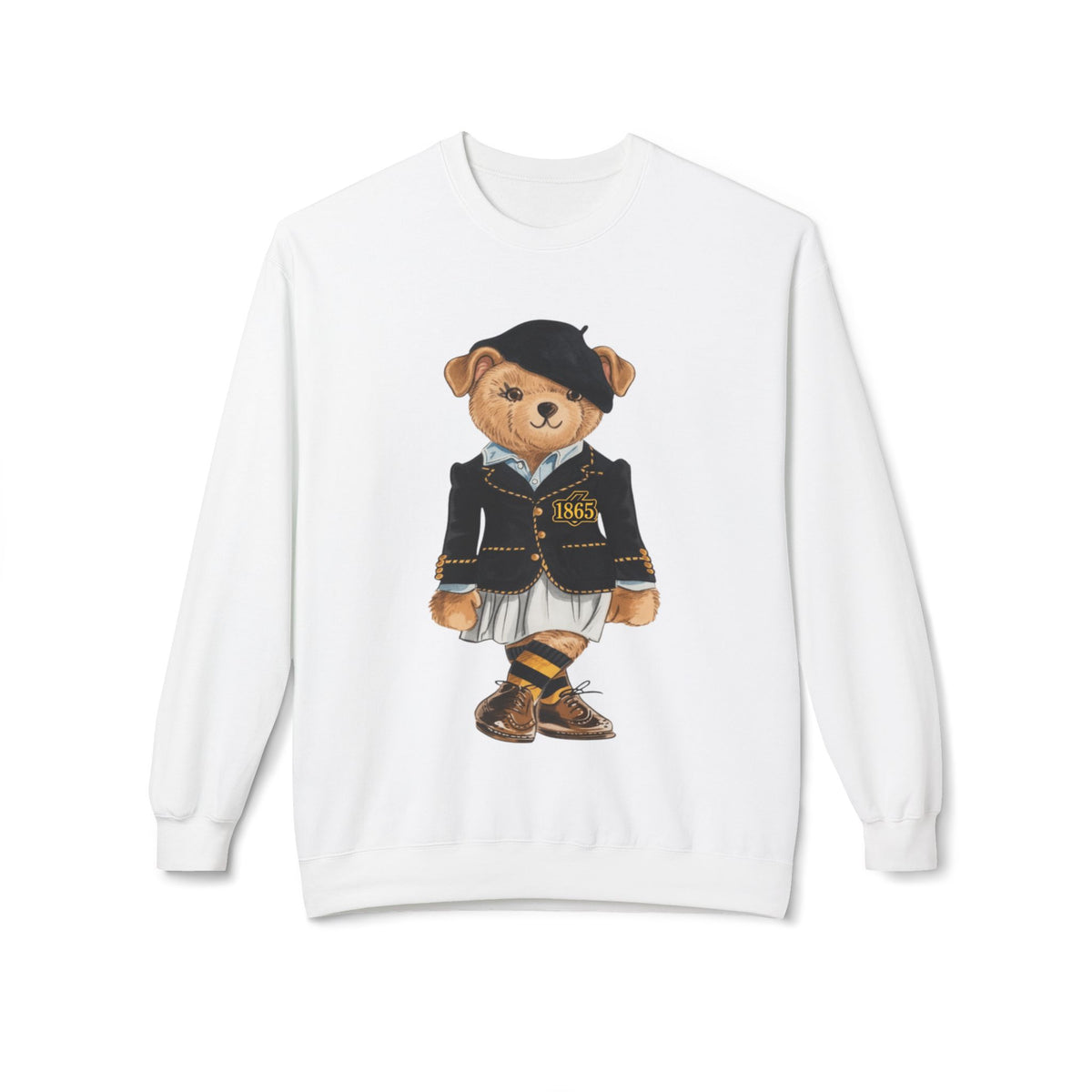 Bowie State Lady Teddy Bear Mascot- HBCU Polo Bear sweatshirt