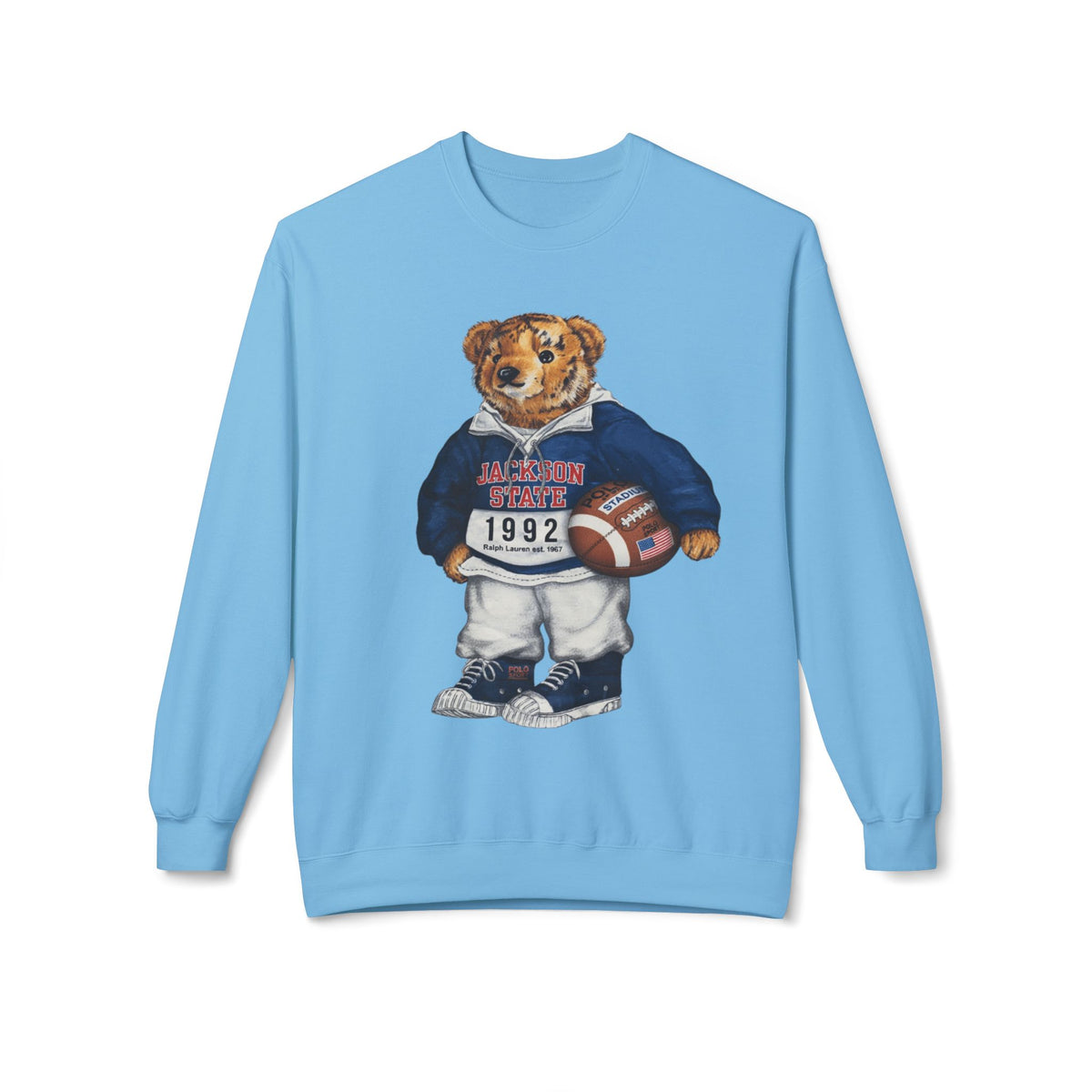 Jackson State Bear Mascot- HBCU Polo Bear sweatshirt