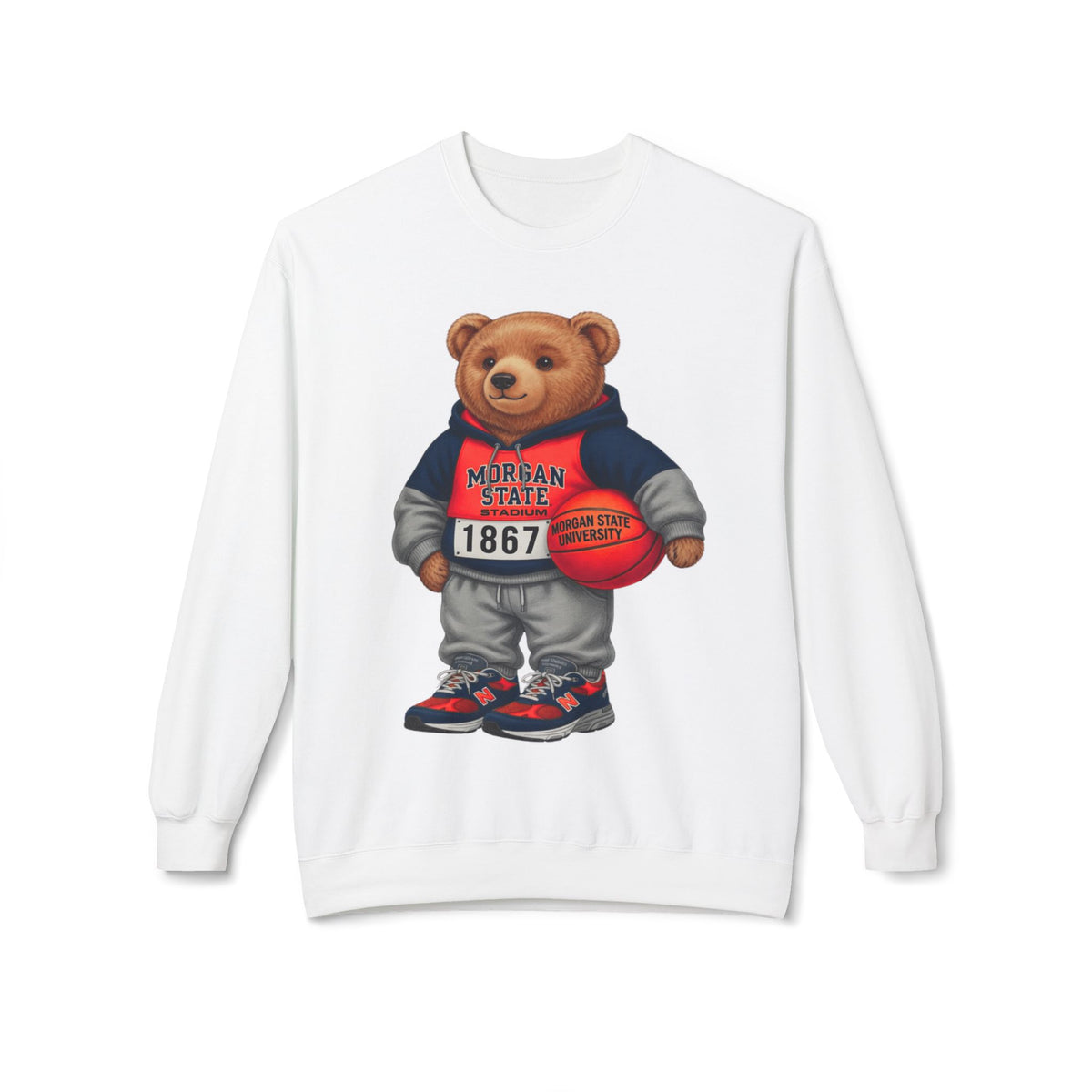 Morgan State Bear Mascot- HBCU Polo Bear sweatshirt