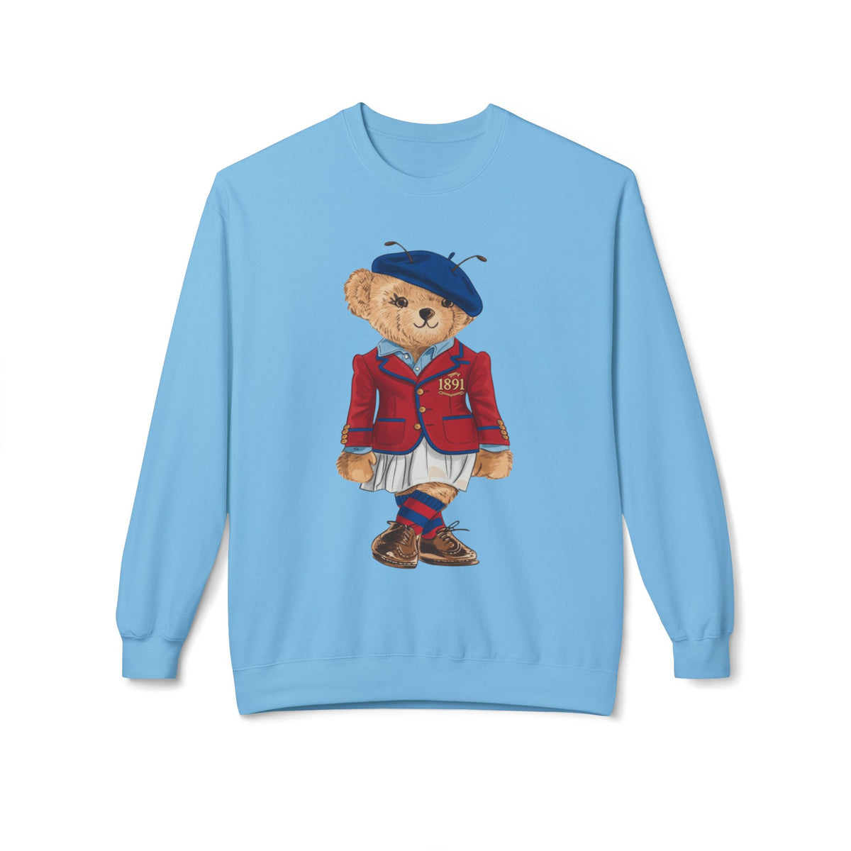 Vintage Teddy Bear in 1891 Sporting Attire- HBCU Polo Bear sweatshirt