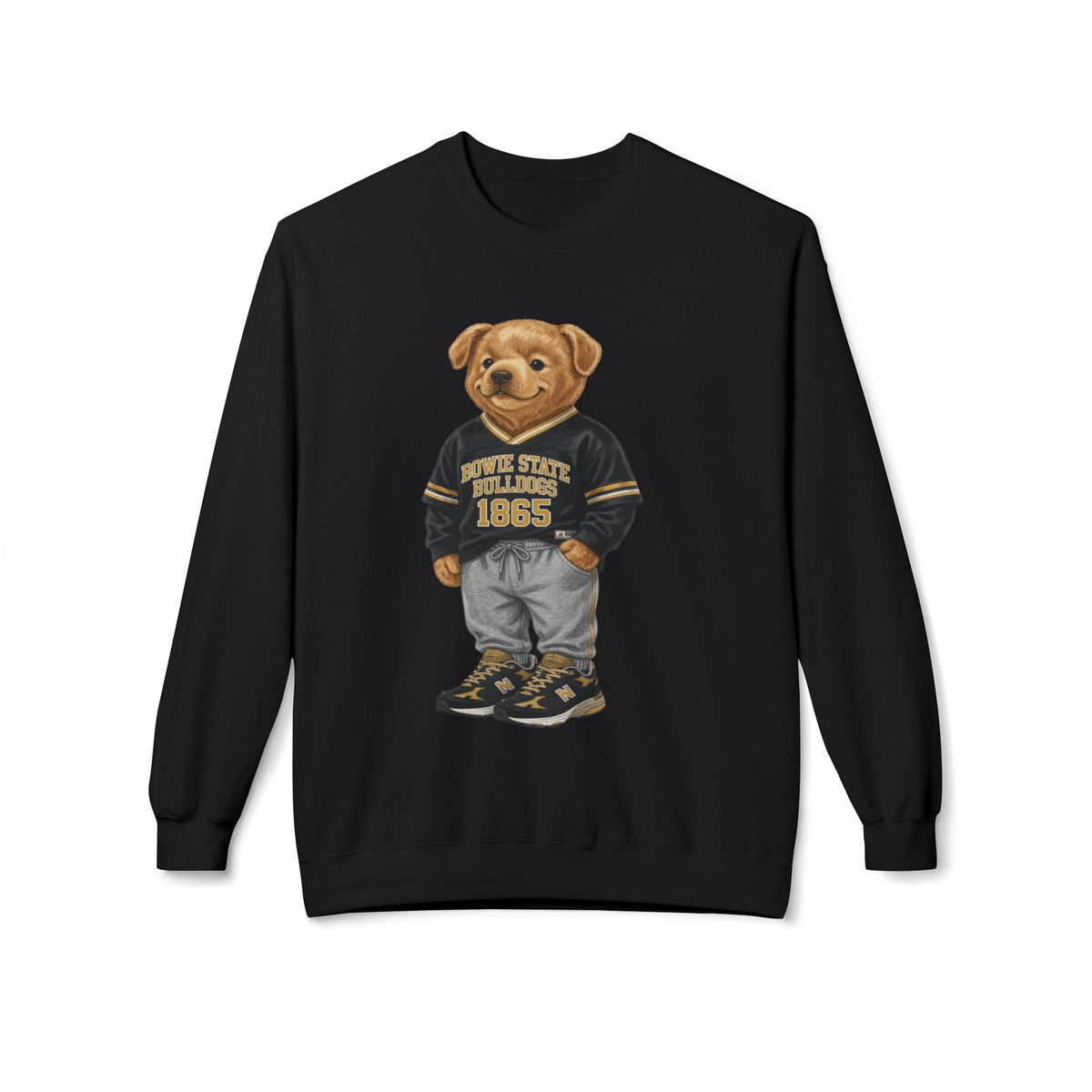 Bowie State Bulldogs Mascot Character- HBCU Polo Bear sweatshirt