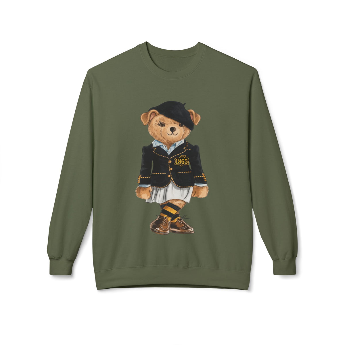Bowie State Lady Teddy Bear Mascot- HBCU Polo Bear sweatshirt