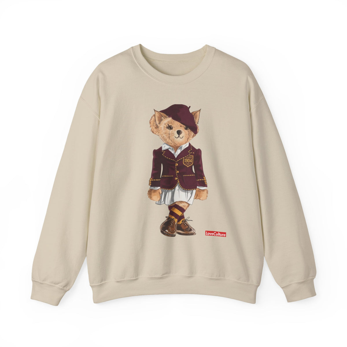 Bethune Cookman Teddy Bear Sweatshirt| Vintage Polo Club  Outfit