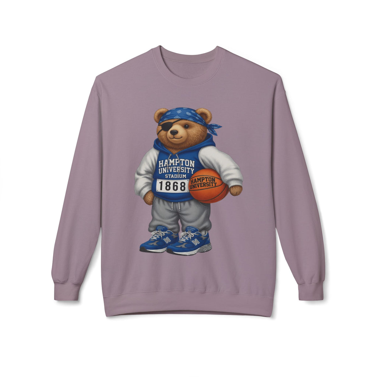 Hampton University Stadium Bear Mascot- HBCU Polo Bear sweatshirt