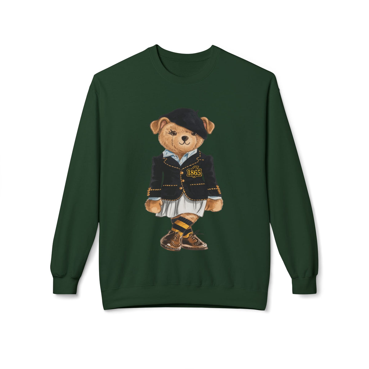 Bowie State Lady Teddy Bear Mascot- HBCU Polo Bear sweatshirt