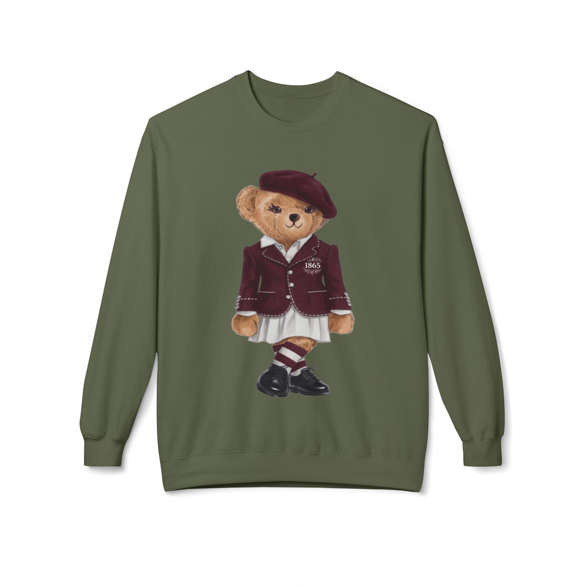 Shaw University Lady Bear Polo Bear Sweatshirt | HBCU Crewneck