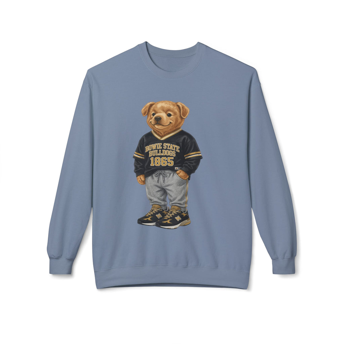 Bowie State Bulldogs Mascot Character- HBCU Polo Bear sweatshirt