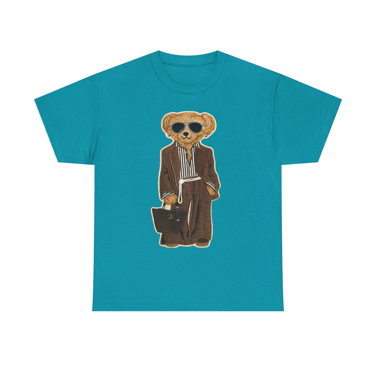 HBCU Bear in Suit graphic tee | Teddy Bear with Briefcase, Sunglasses