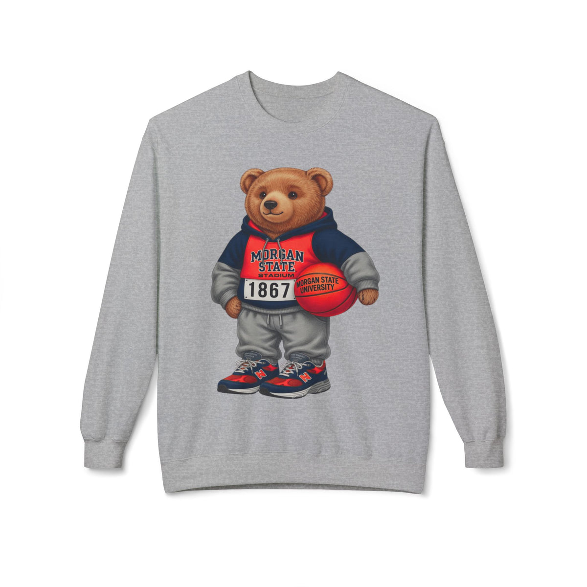 Morgan State Bear Mascot- HBCU Polo Bear sweatshirt