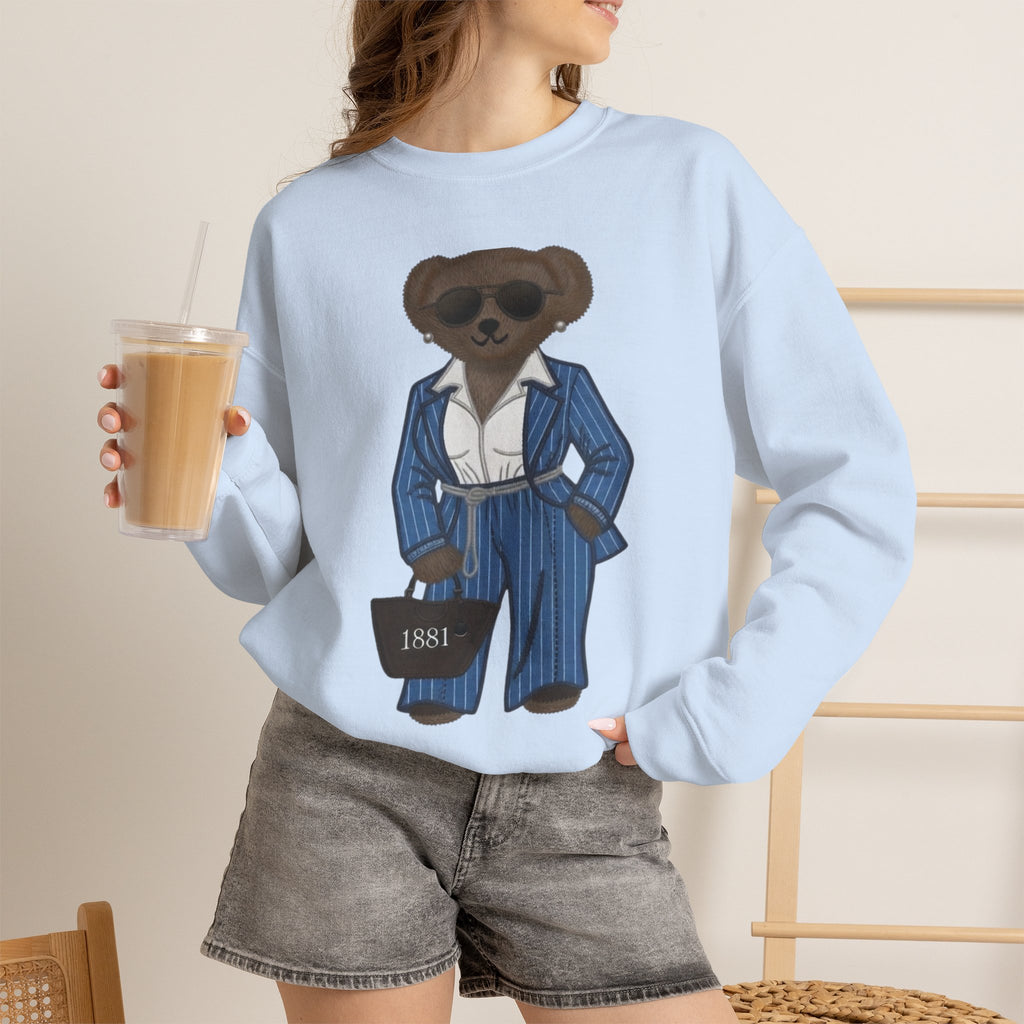 Spelman College Polo Bear  sweatshirt | Vintage Prep Teddy Bear