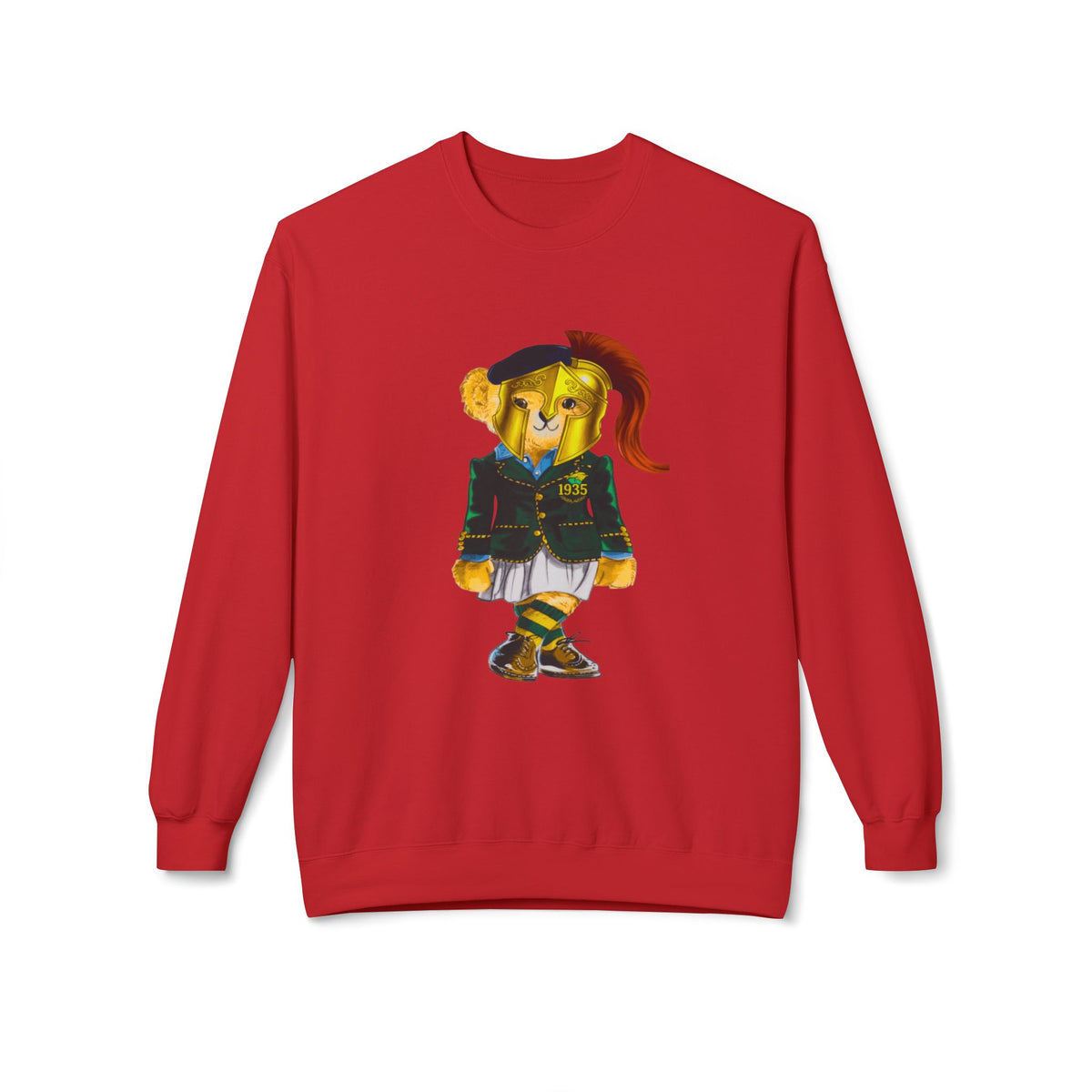 Norfolk State Lady Bear in Golden Helmet Sweatshirt | HBCU Polo Bear