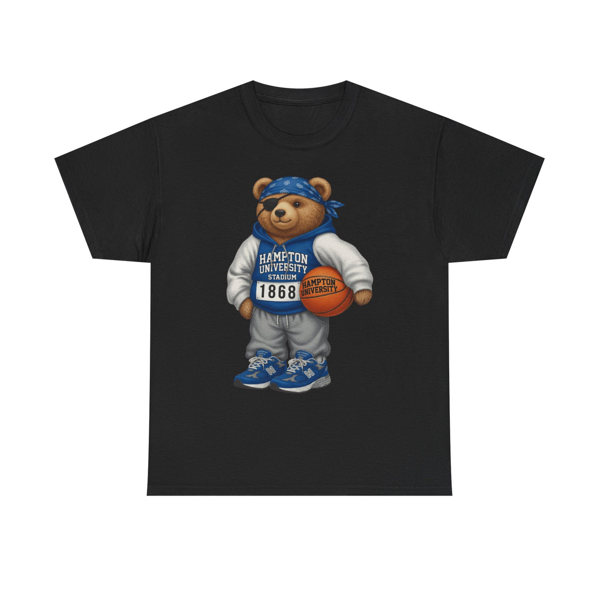 Hampton University  Bear Basketball T-Shirt - '1868' Vintage Campus Spirit Tee