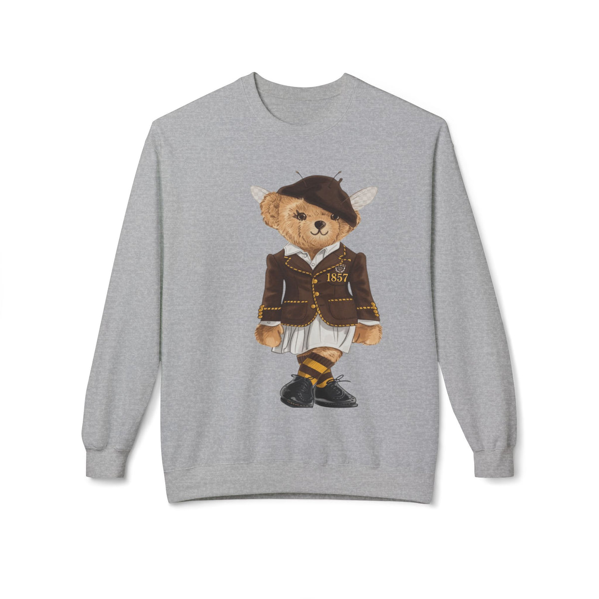 Harris–Stowe HBCU Lady Bear Sweatshirt | HSSU Hornets Teddy | Black Gold Heritage Crew | Yards & Dorms