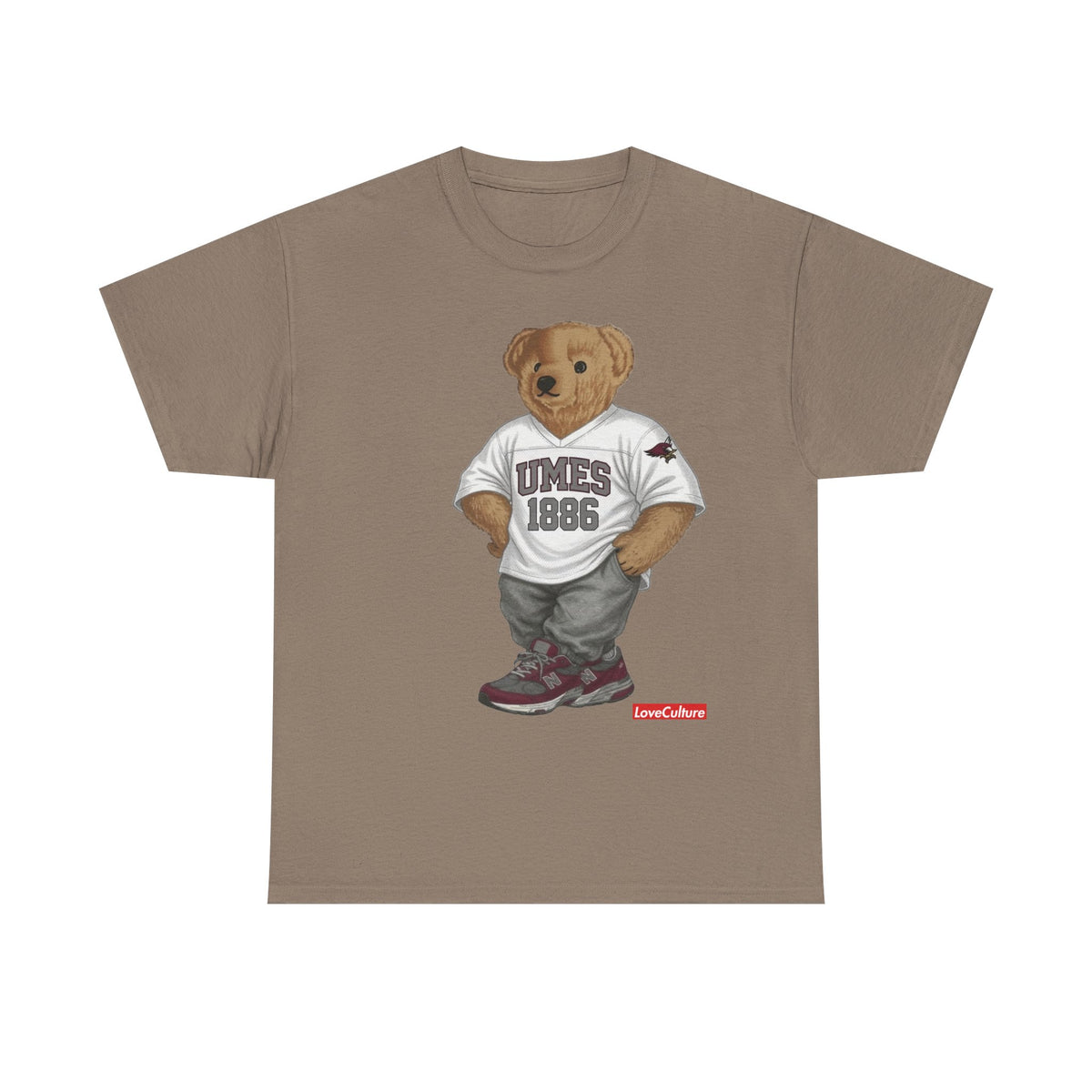 UMES Bear Mascot Tee | Teddy Bear Graphic T-Shirt, UMES 1886 Sweatshirt Style, Maryland Eastern Shore