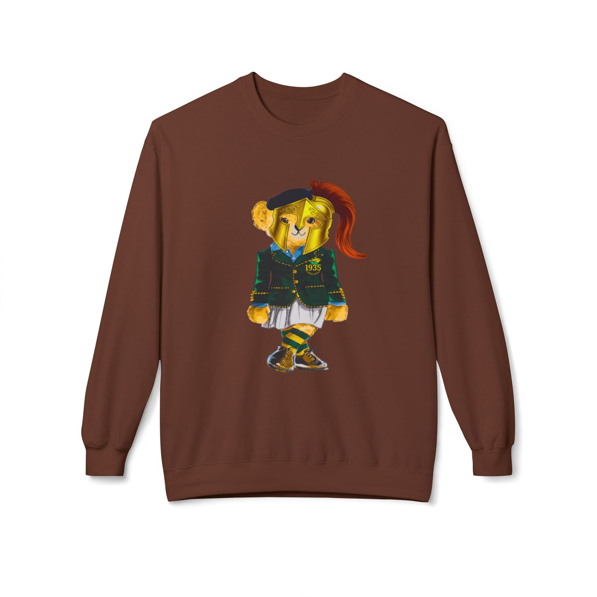 Norfolk State Lady Bear in Golden Helmet Sweatshirt | HBCU Polo Bear