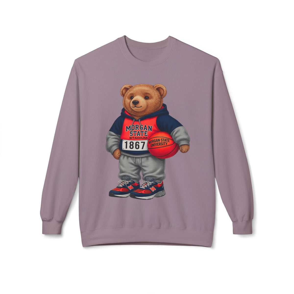 Morgan State Bear Mascot- HBCU Polo Bear sweatshirt