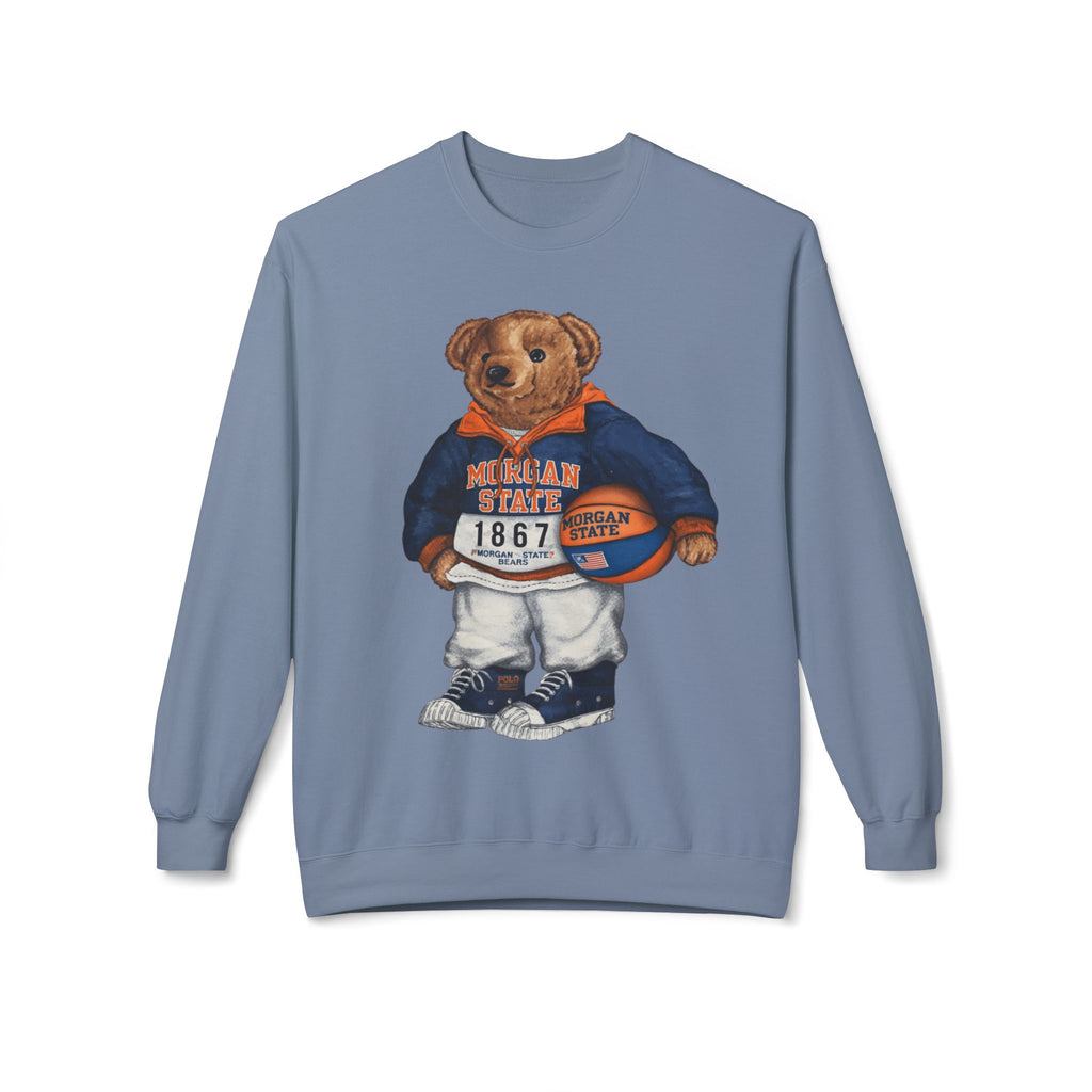 Morgan State Bear Mascot- HBCU Polo Bear sweatshirt