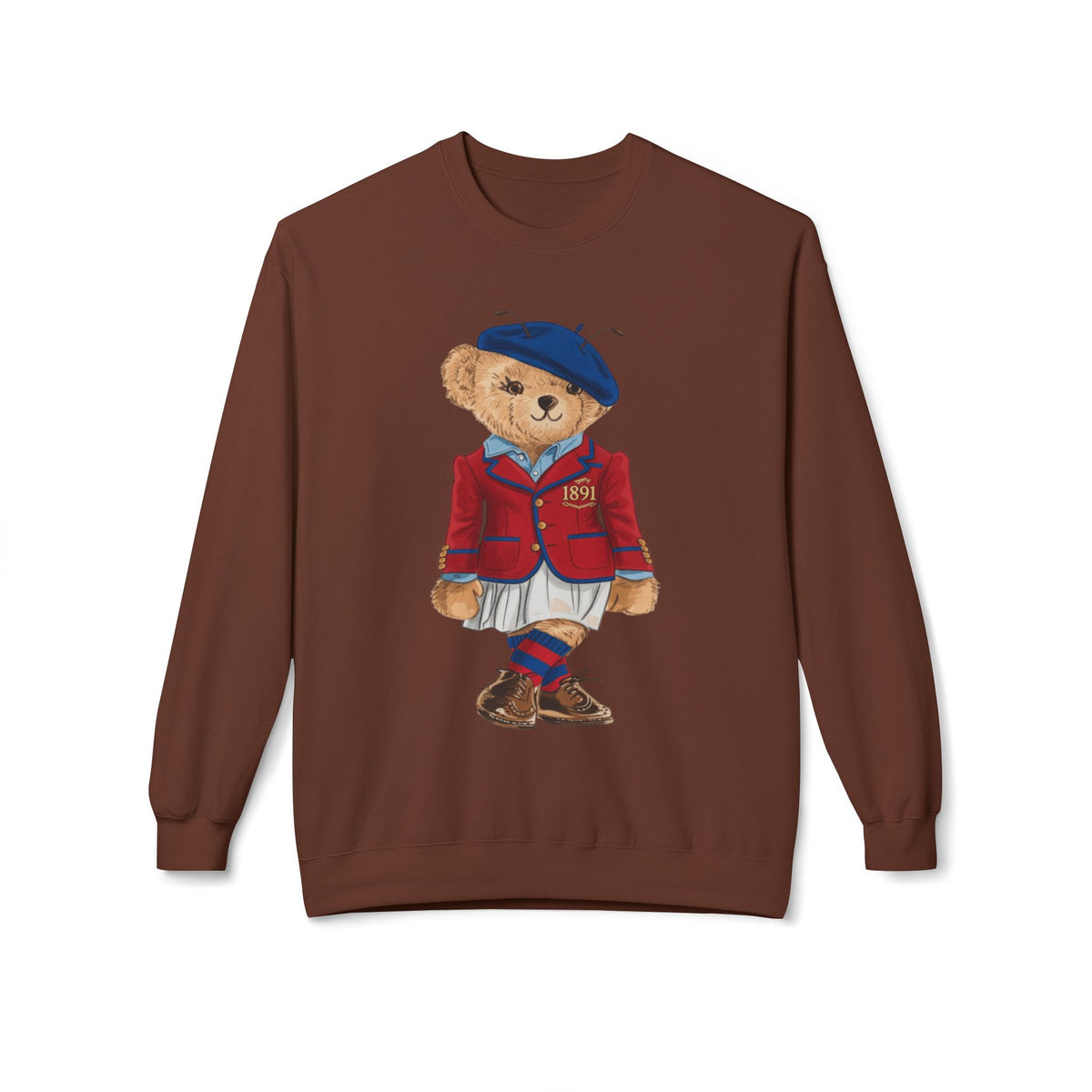 Vintage Teddy Bear in 1891 Sporting Attire- HBCU Polo Bear sweatshirt