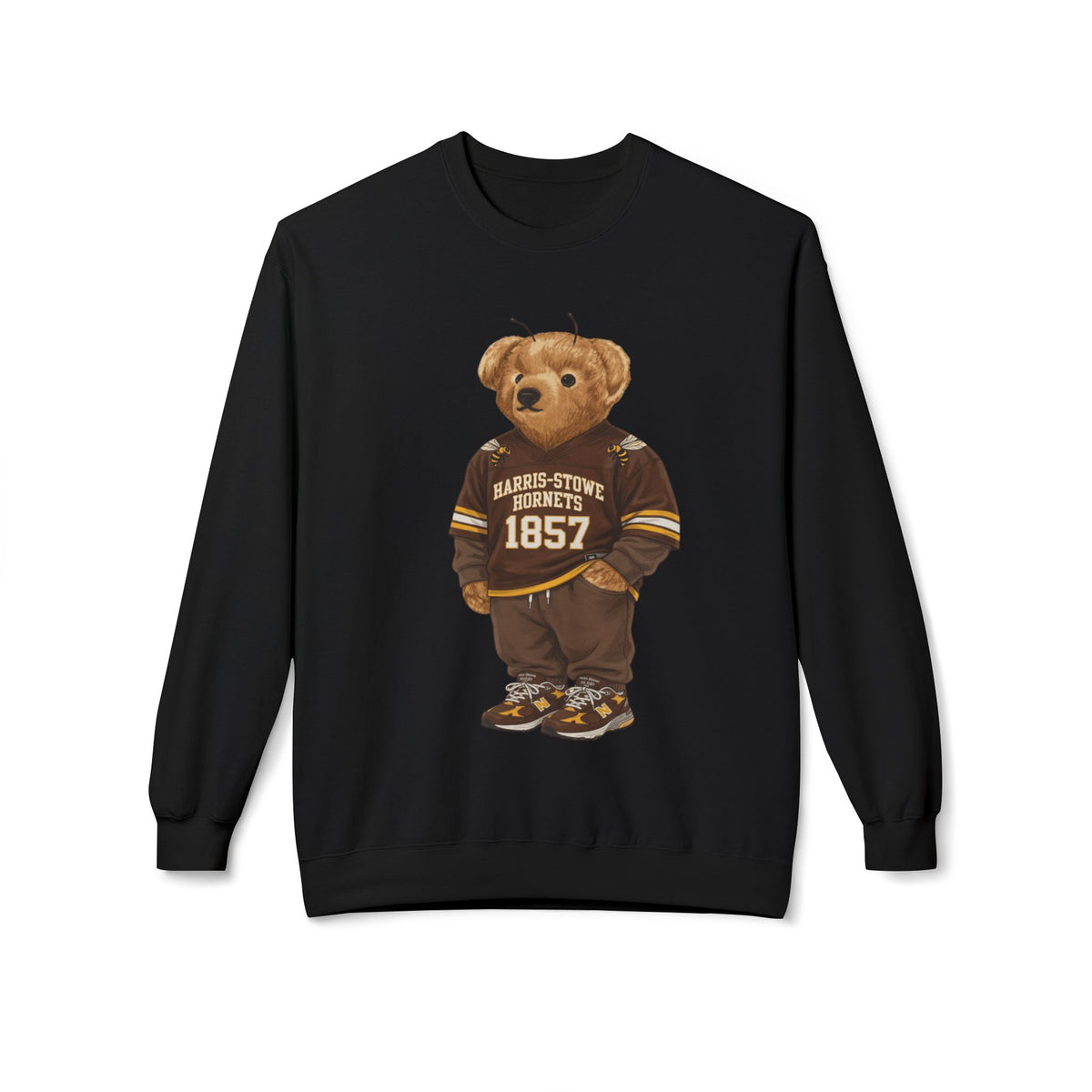 Harris-Stowe Hornets Mascot- HBCU Polo Bear sweatshirt
