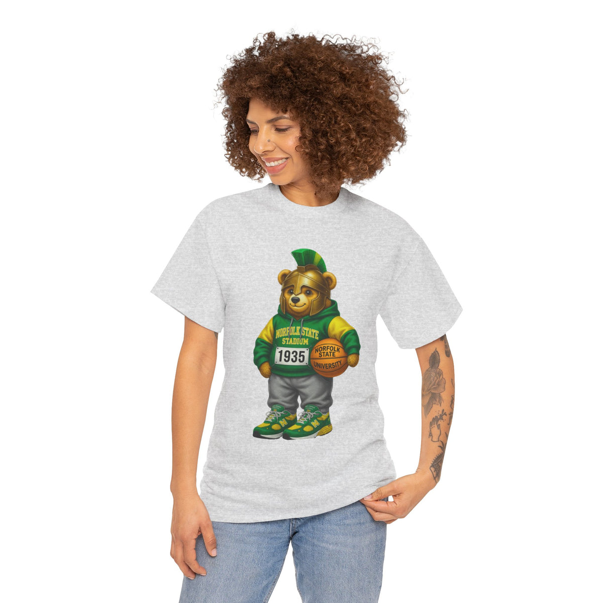 Norfolk State Spartan Bear - HBCU Tee Shirt